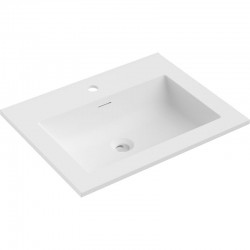 MEXEN - Otis umyvadlo zapuštěné do desky 61 x 46,5, bílá mat (25186001)