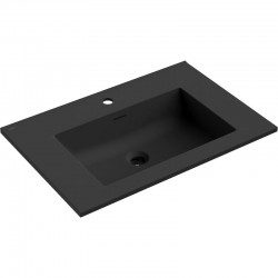 MEXEN - Otis umyvadlo zapuštěné do desky 71 x 46,5, černá mat (25187071)
