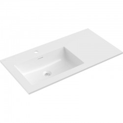 MEXEN - Otis umyvadlo zapuštěné do desky levá 91 x 46,5, bílá lesk (25189000L)