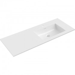 MEXEN - Otis umyvadlo zapuštěné do desky pravá 121 x 46,5, bílá lesk (25181200P)