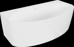 MEXEN - Paola volně stojící vana ke stěně 150 x 82, bílá lesk bez krytky přepadu a zátky (52731508200-SS)