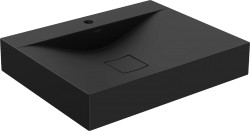 MEXEN - Poli umyvadlo na desku litý mramor 1/O 60 x 48, černá (23026071)