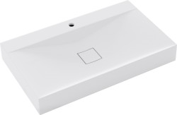 MEXEN - Poli umyvadlo na desku litý mramor 60 x 48, bílá (23026001)