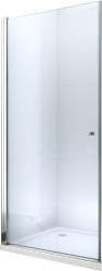 MEXEN - Pretoria sprchové dveře křídlové 80 cm, transparent, chrom se stěnovým profilem (852-080-000-01-00)