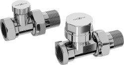 MEXEN - přímé radiátorové ventily, chrom (W902-000-01)
