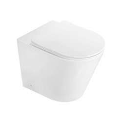 MEXEN - Rico mísa wc stojící Rimless včetně sedátka s slow slim, duroplast, bílá lesk (32724000)