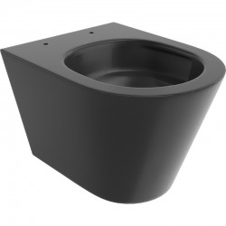 MEXEN - Rico Závěsná WC mísa Rimless Tornado, černá mat (3372XX85T)