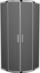 MEXEN - Rio čtvrtkruhový sprchový kout 80x80, sklo grafit, chrom (863-080-080-01-40)