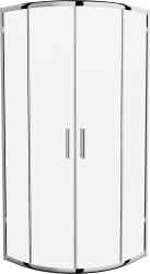 MEXEN - Rio čtvrtkruhový sprchový kout 90x90, sklo transparent, chrom (863-090-090-01-00)