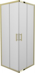 MEXEN - Rio sprchový kout čtverec 70 x 70, dekor, zlatá  (860-070-070-50-30)