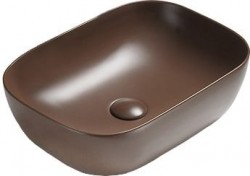 MEXEN - Rita umyvadlo na desku 45 x 32, hnědá mat (21084568)