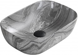 MEXEN - Rita umyvadlo na desku 45x32 cm šedé kámen (21084593)
