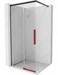 MEXEN - ROX montážní sada pro jedny posuvné dveře, černá (8C0-03-70)