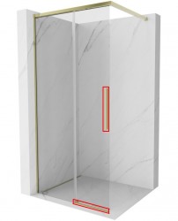 MEXEN - ROX montážní sada pro jedny posuvné dveře, zlatá (8C0-03-50)