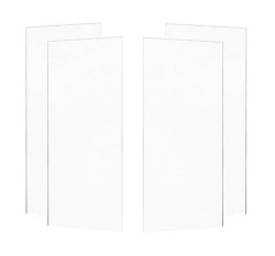 MEXEN - ROX sklo 2D (2s+2d) 140x150 cm 8mm, trans. (8C9-140-002-00-00)