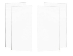 MEXEN - ROX sklo 2D (2s+2d) 170x150 cm 8mm, trans. (8C9-170-002-00-00)