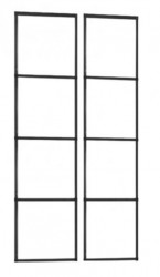 MEXEN - ROX sprchové dveře Duo (s+d) 110x200 cm 8mm, levé (8C2-110-000-00-77-L-D)