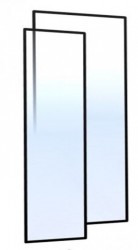 MEXEN - ROX sprchové dveře Duo (s+d) 110x200 cm 8mm, okraj, pravé (8C2-110-000-00-70-P-D)