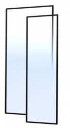 MEXEN - ROX sprchové dveře Duo (s+d) 120x200 cm 8mm, okraj, levé (8C2-120-000-00-70-L-D)