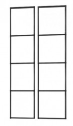 MEXEN - ROX sprchové dveře Duo (s+d) 120x200 cm 8mm, pravé (8C2-120-000-00-77-P-D)