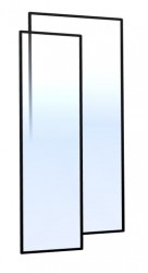 MEXEN - ROX sprchové dveře (s+d) 130x200 cm 8mm, okraj, pravé (8C2-130-000-00-70-P)