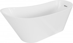 MEXEN/S - Alta vana volně stojící 170 x 75, bílá, sifon a přepad chrom (52141707500-01)