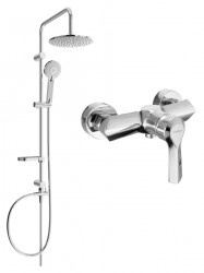 MEXEN/S - Carl sprchový sloup včetně sprchové baterie Sabre, chrom (72140240-00)