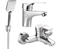 MEXEN/S - Caro R62 SET vanová a umyvadlová baterie, chrom (746603R62-00)