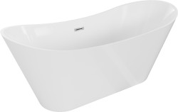 MEXEN/S - Celia vana volně stojící 170 x 75, bílá, sifon a přepad chrom (52331707500-01)