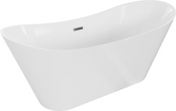 MEXEN/S - Celia vana volně stojící 170 x 75, bílá, sifon a přepad grafit metal (52331707500-95)