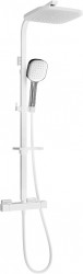 MEXEN/S - CQ33- SPRCHOVÁ SADA S TERMOSTATICKOU BATERII BÍLÁ/ CHROM (772503395-21)