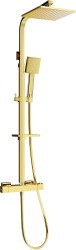 MEXEN/S - CQ45 SPRCHOVÁ SADA S TERMOSTATICKOU BATERIÍ, ZLATÁ (772504595-50)