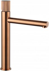 MEXEN/S - Elba One umyvadlová baterie vysoká, růžové zlato (74111-60)