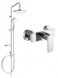 MEXEN/S - Erik sprchový sloup včetně sprchové baterie Cetus, chrom (744340205-00)