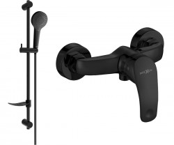 MEXEN/S - Fabia DF05 Sprchová baterie s příslušenstvím, černá (74654DF05-70)