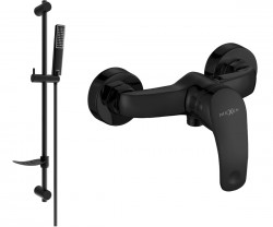 MEXEN/S - Fabia DF72 Sprchová baterie s příslušenstvím, černá (74654DF72-70)