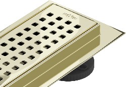 MEXEN/S - Flat 360° M08 podlahový žlab otočný 70, zlatý (1525070-40)