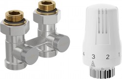 MEXEN/S - G01 středová termostatická souprava pro radiátor DN50, středová 1/2