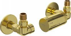 MEXEN/S - G05 termostatická souprava pro radiátor + krycí rozeta R, zlatá (W903-958-904-50)