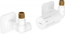 MEXEN/S - G05 termostatická souprava pro radiátor + krycí rozeta S, bílá (W903-958-909-20)