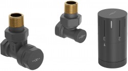 MEXEN/S - G05 úhlová termostatická souprava pro radiátor, antracit (W901-958-66)