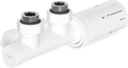 MEXEN/S - G05 úhlová termostatická souprava pro radiátor, Duplex, DN50, bílá (W907-958-20)