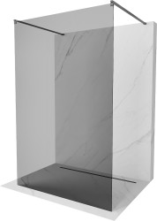 MEXEN/S - Kioto samostatně stojící sprchová zástěna 110 x 200, grafit 8 mm, grafit metal (800-110-002-95-40)