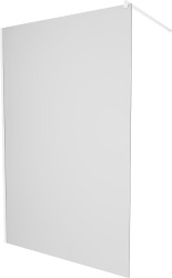 MEXEN/S - KIOTO Sprchová zástěna WALK-IN 100 x 200, dekor jinovatka 8 mm, bílá (800-100-101-20-30)