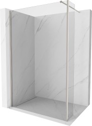 MEXEN/S - Kioto Sprchová zástěna WALK-IN 130 x 30, transparent, nikl kartáčovaná (800-130-212-97-00-030)