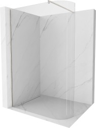 MEXEN/S - Kioto Sprchová zástěna WALK-IN 90 x 200, transparent 8 mm, nikl kartáčovaný (800-090-101-97-06)