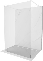 MEXEN/S - Kioto Sprchová zástěna WALK-IN volněstojící 105 x 200, transparent 8 mm, bílá (800-105-002-20-00)