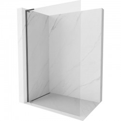 MEXEN/S - Kioto-X L Sprchová zástěna WALK-IN 50 x 200, transparent 10 mm, grafit kartáčovaná (800-050-107-66-00-X)