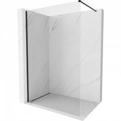 MEXEN/S - Kioto-X Sprchová zástěna WALK-IN 70 x 200, transparent 10 mm, černá (800-070-101-70-00-X)