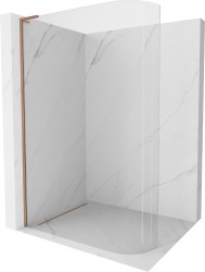 MEXEN/S - KiotoL Sprchová zástěna WALK-IN 90 x 200, transparent, měď kartáčovaná (800-090-103-65-06)
